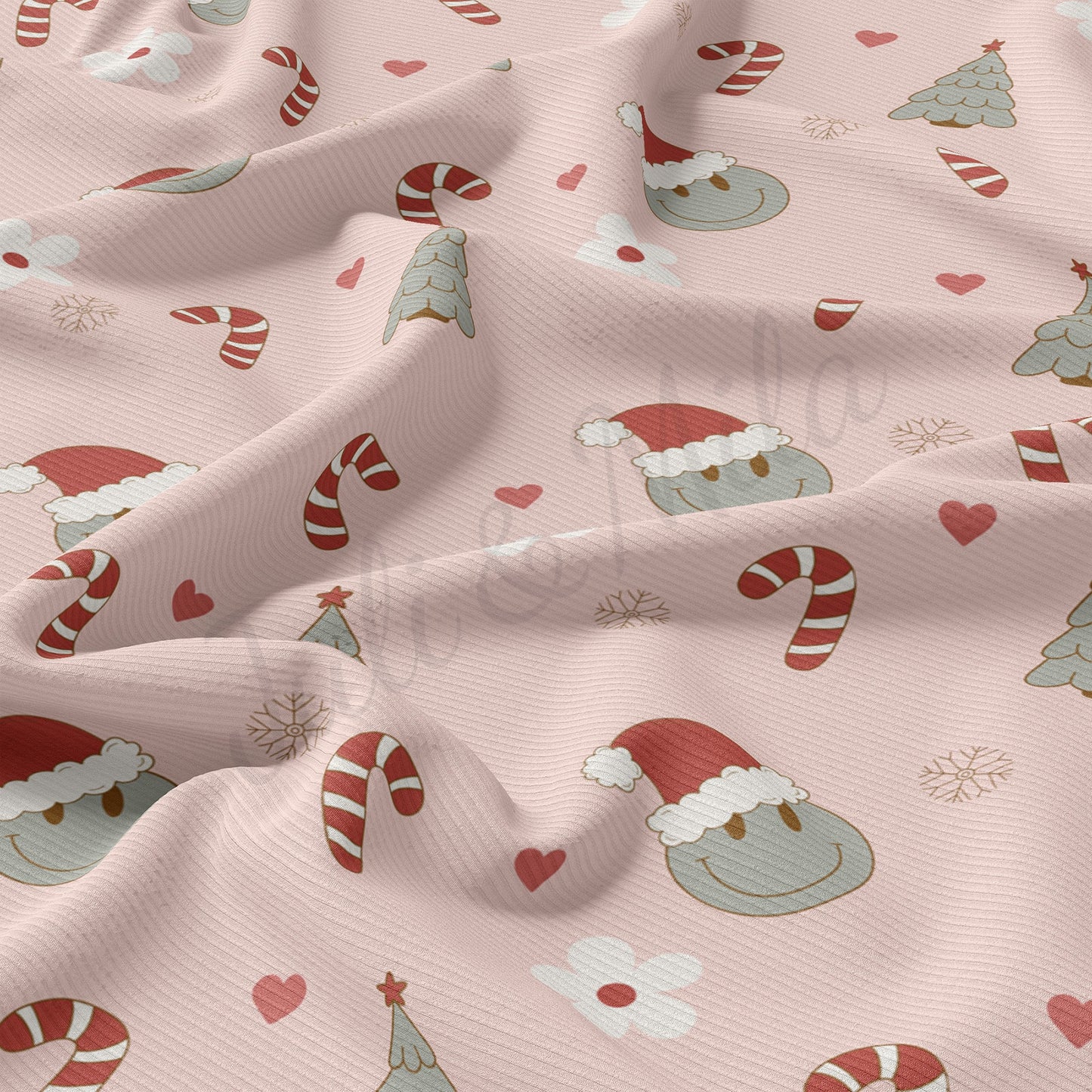 Rib Knit Fabric by the Yard Ribbed Jersey Stretchy Soft Polyester Stretch Fabric 1 Yard 4th of July RBK1734
