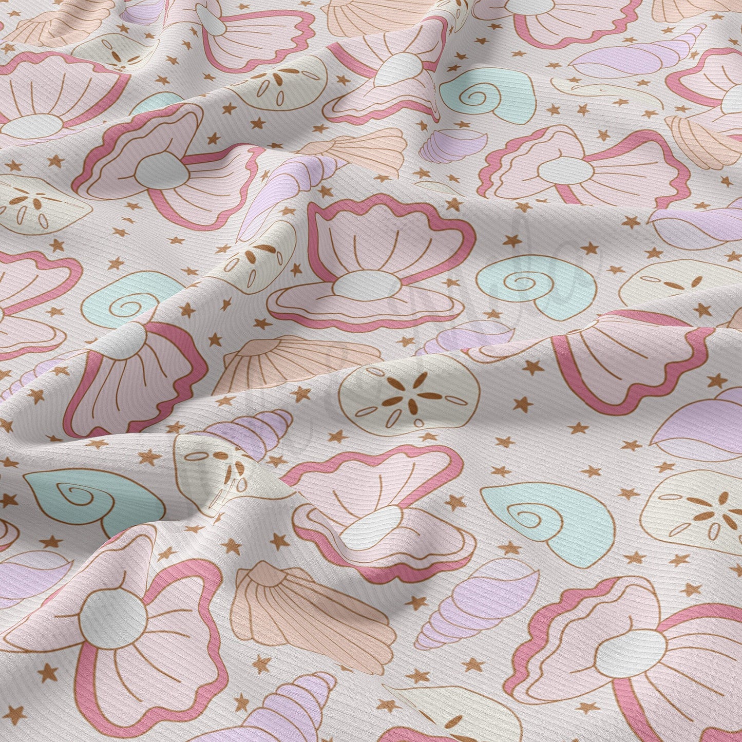 Rib Knit Fabric by the Yard Ribbed Jersey Stretchy Soft Polyester Stretch Fabric 1 Yard 4th of July RBK1759