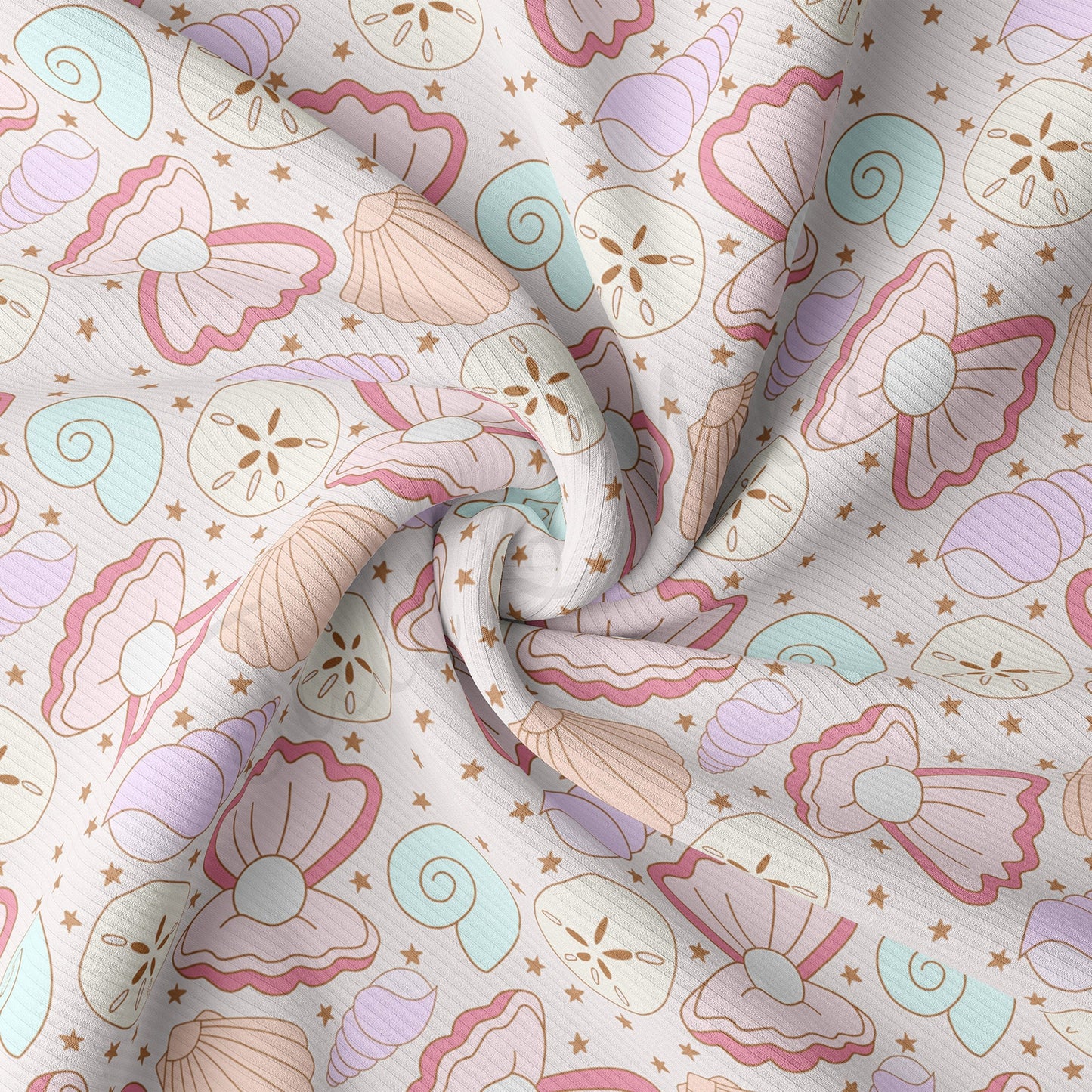 Rib Knit Fabric by the Yard Ribbed Jersey Stretchy Soft Polyester Stretch Fabric 1 Yard 4th of July RBK1759
