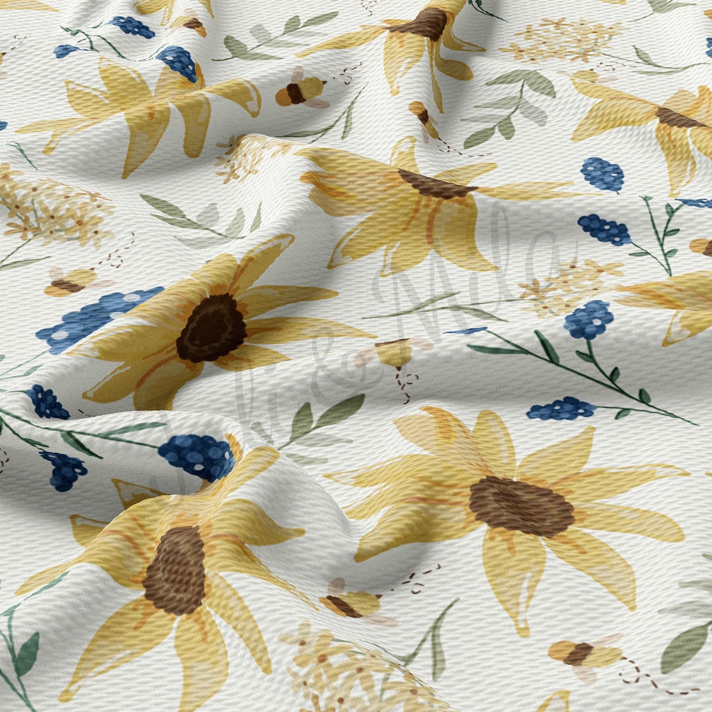 Floral Bullet Textured Fabric AA1657