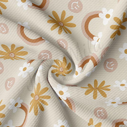 Floral Bullet Textured Fabric AA1661