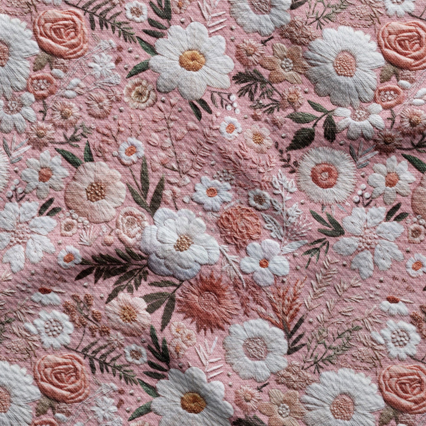 Embroidery Bullet Textured Fabric AA1696