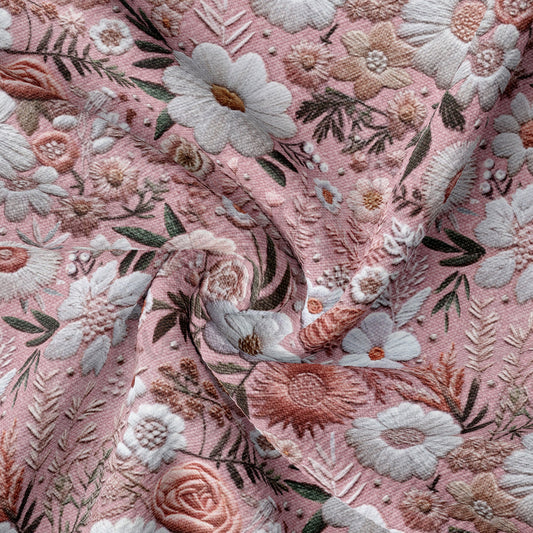 Embroidery Bullet Textured Fabric AA1696