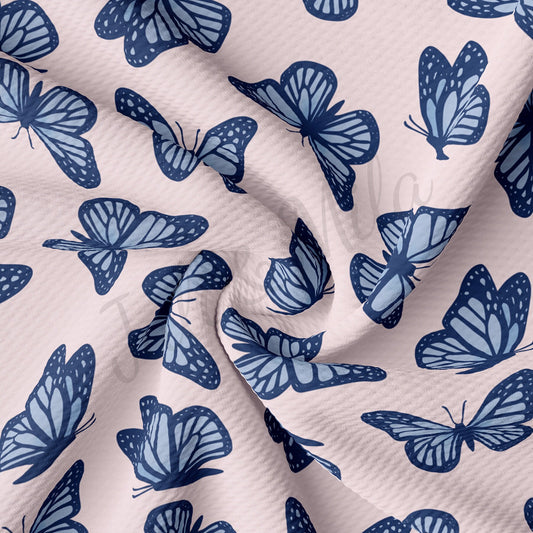 Butterflies Bullet Textured Fabric AA1711