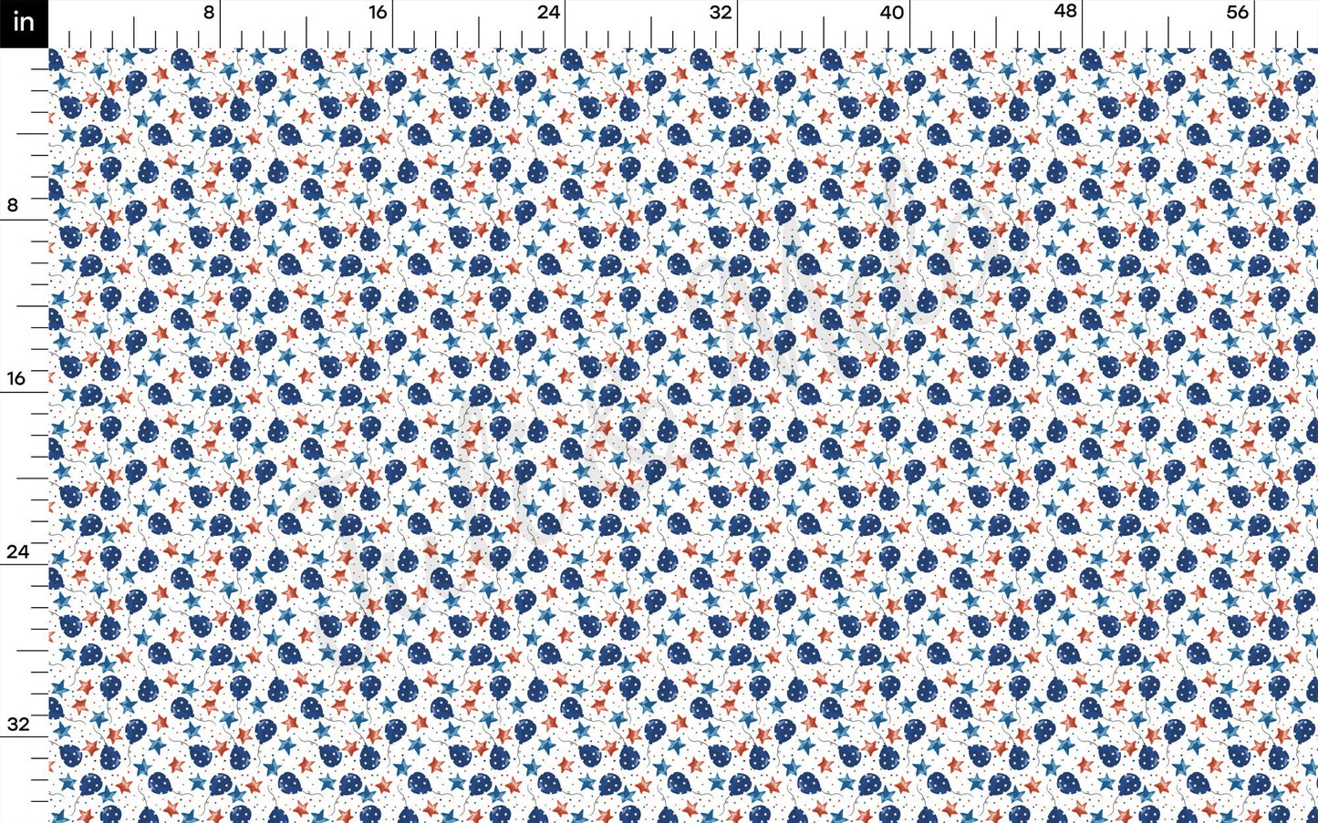 Patriotic 4th of July Bullet Textured Fabric AA1719