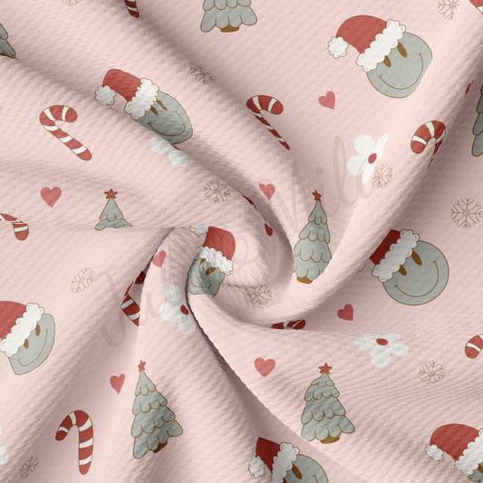 Christmas Printed Liverpool Bullet Textured Fabric by the yard Fabric AA1734