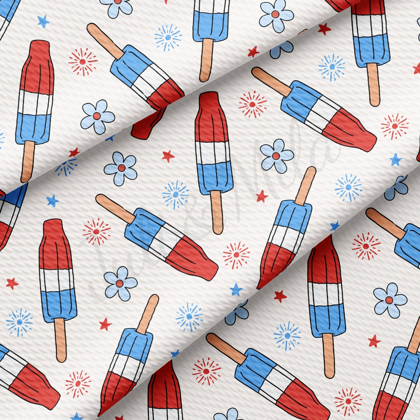 4th of July Bullet Textured Fabric AA1741