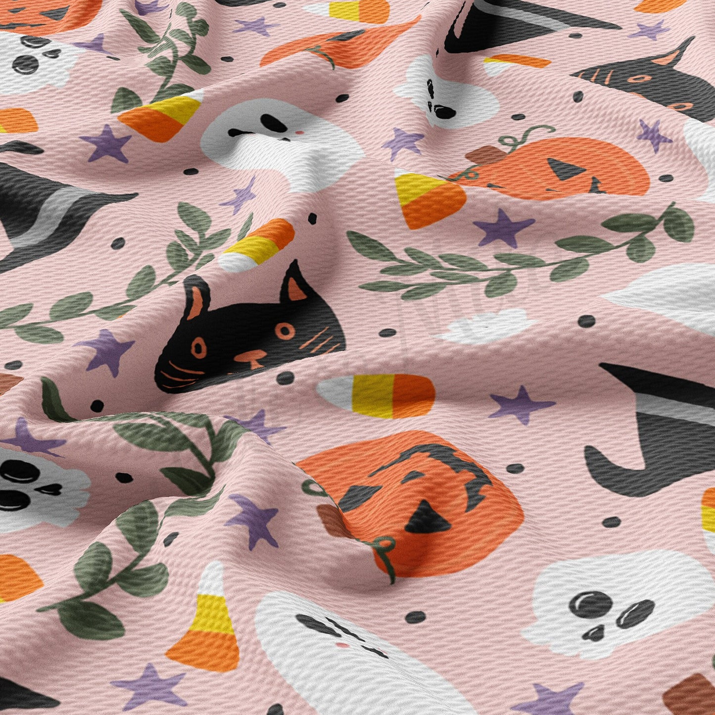 Fall Pumpkin Bullet Textured Fabric AA1748