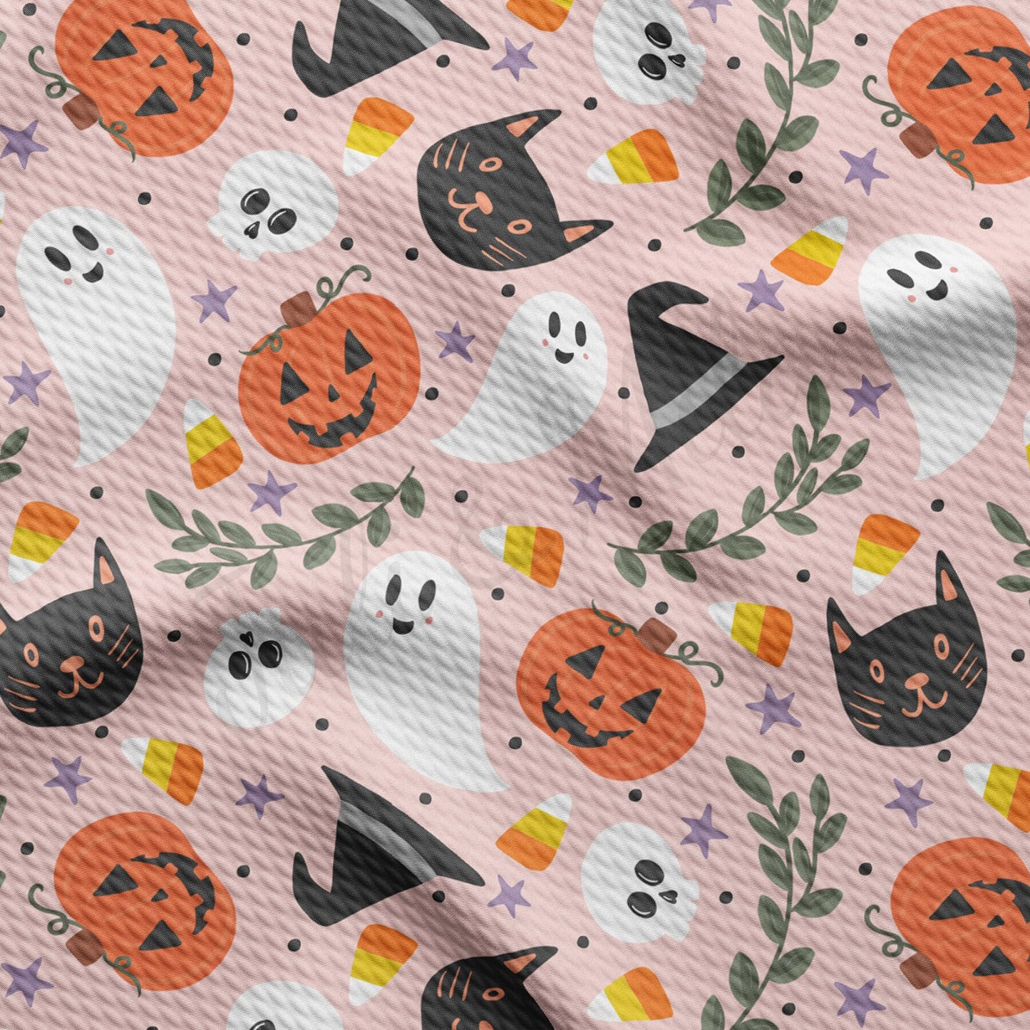 Fall Pumpkin Bullet Textured Fabric AA1748
