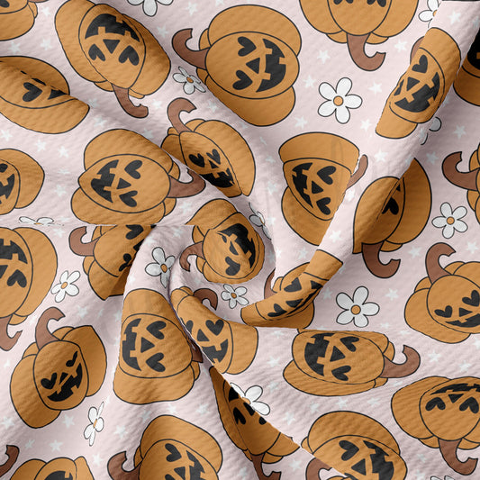 Fall Pumpkin Bullet Textured Fabric AA1768