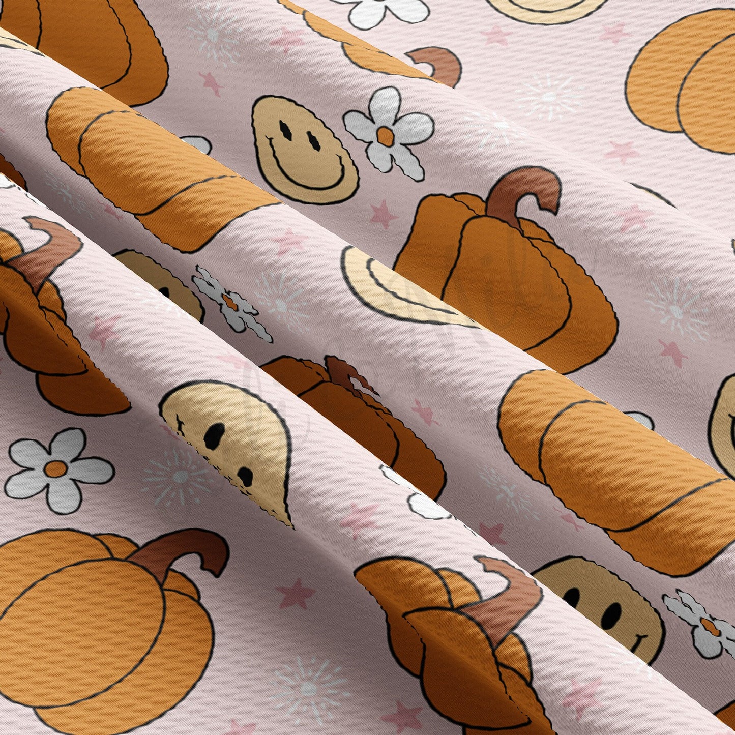 Fall Pumpkin Bullet Textured Fabric AA1770