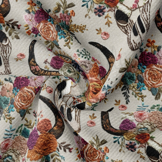 Embroidery Printed Liverpool Bullet Textured Fabric AA1790