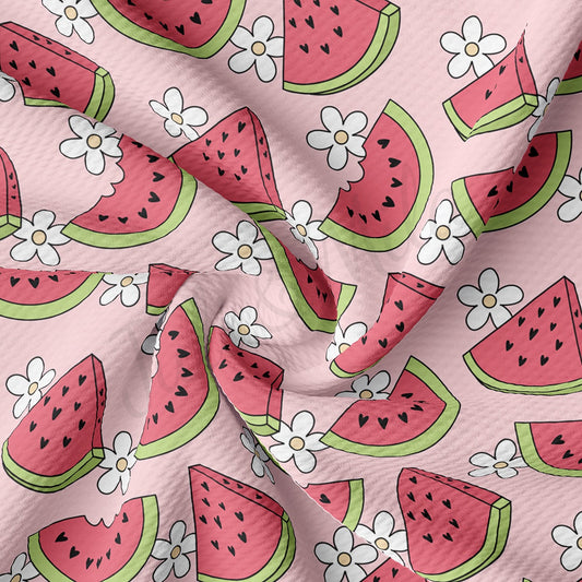 Watermelon Bullet Textured Fabric AA1805