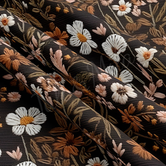 Double Brushed Polyester Fabric DBP1784 Embroidery