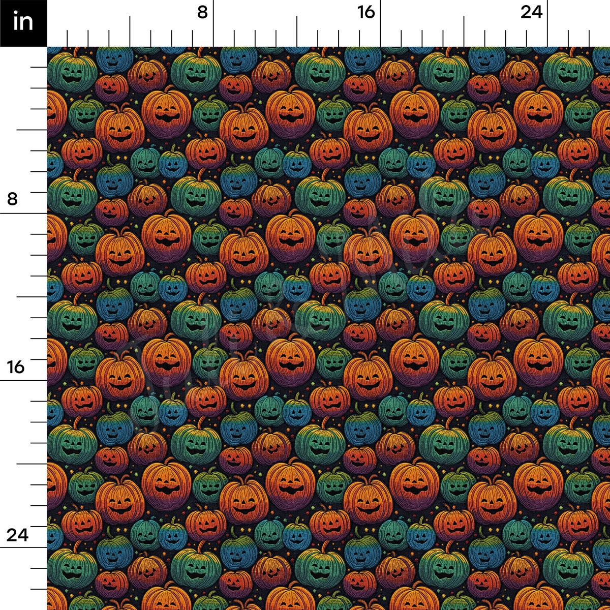 Autumn Fall Halloween Bullet Textured Fabric AA1816