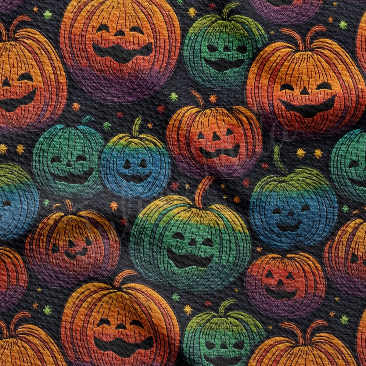 Autumn Fall Halloween Bullet Textured Fabric AA1816