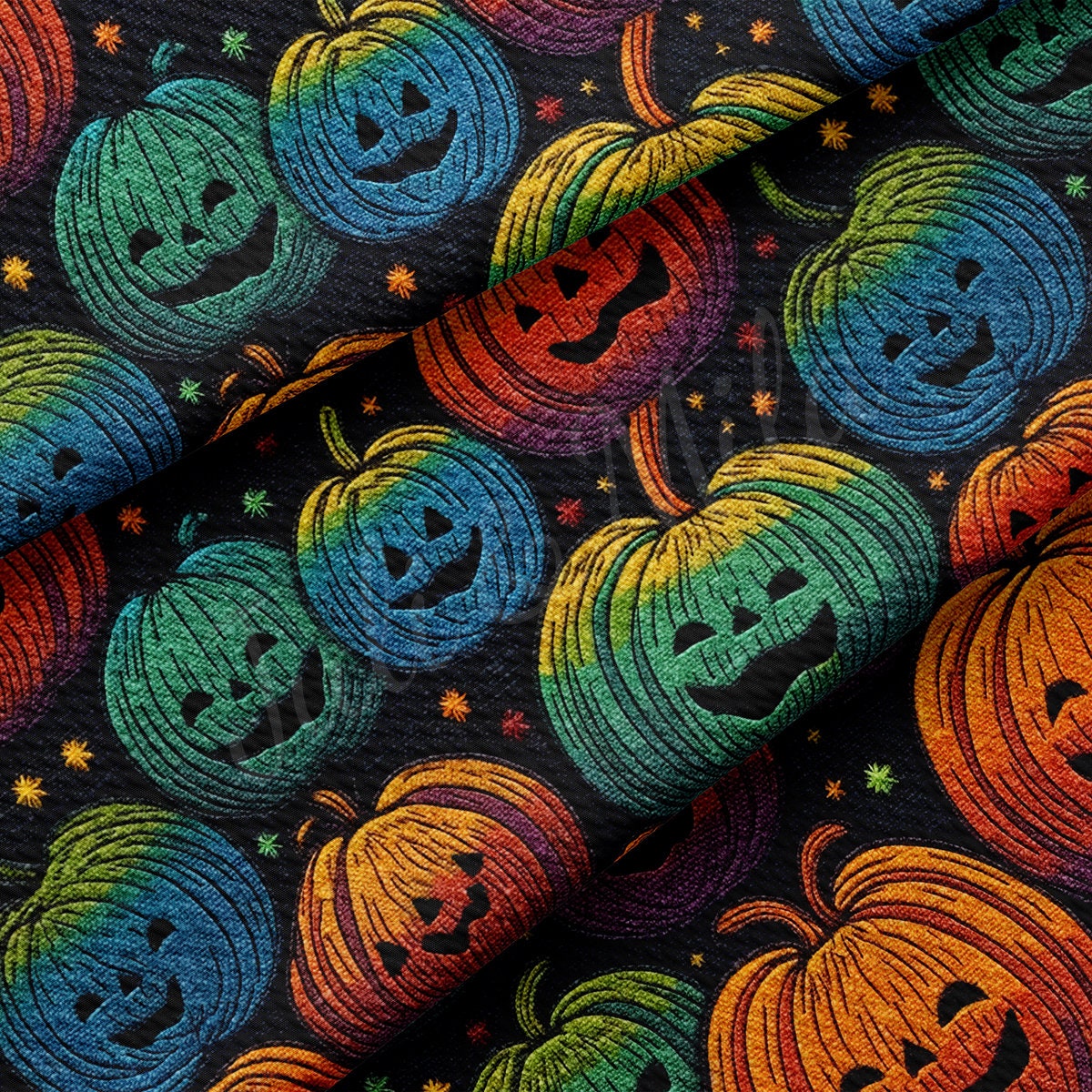 Autumn Fall Halloween Bullet Textured Fabric AA1816