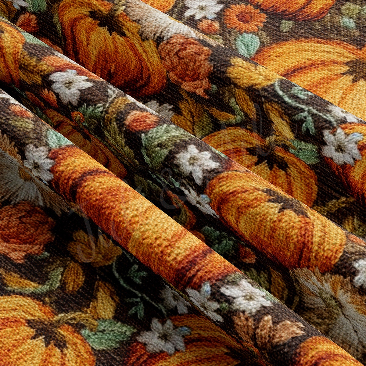Autumn Fall Halloween Bullet Textured Fabric AA1820