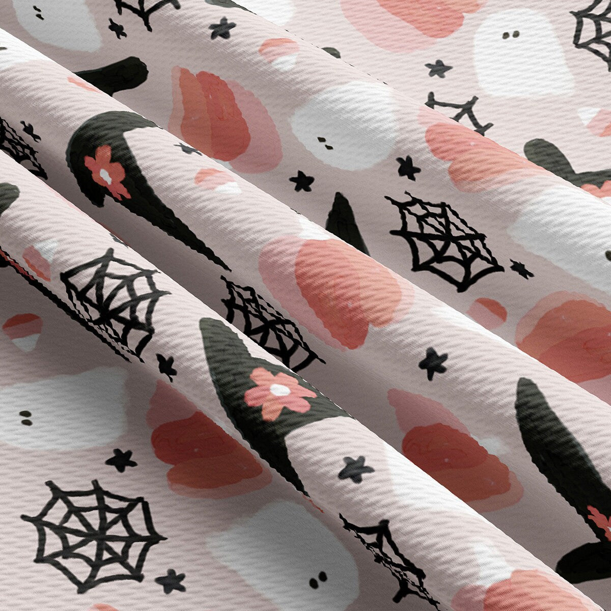 Autumn Fall Halloween Bullet Textured Fabric AA1828