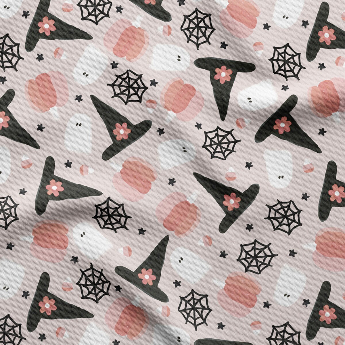 Autumn Fall Halloween Bullet Textured Fabric AA1828
