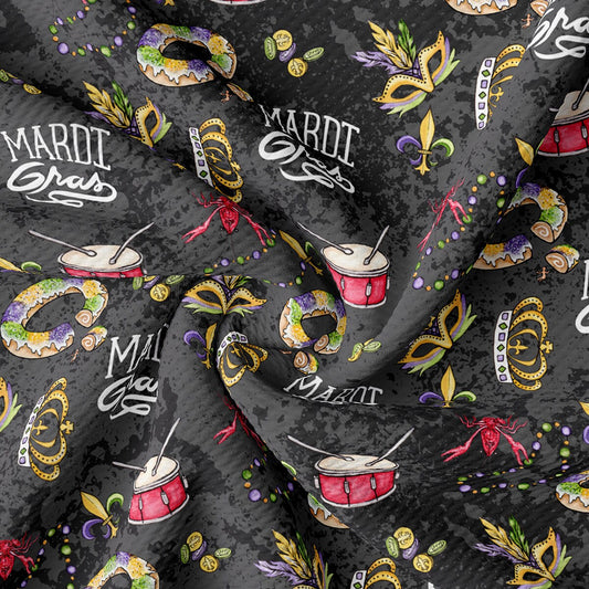 Mardi Gras Bullet Textured Fabric AA1834