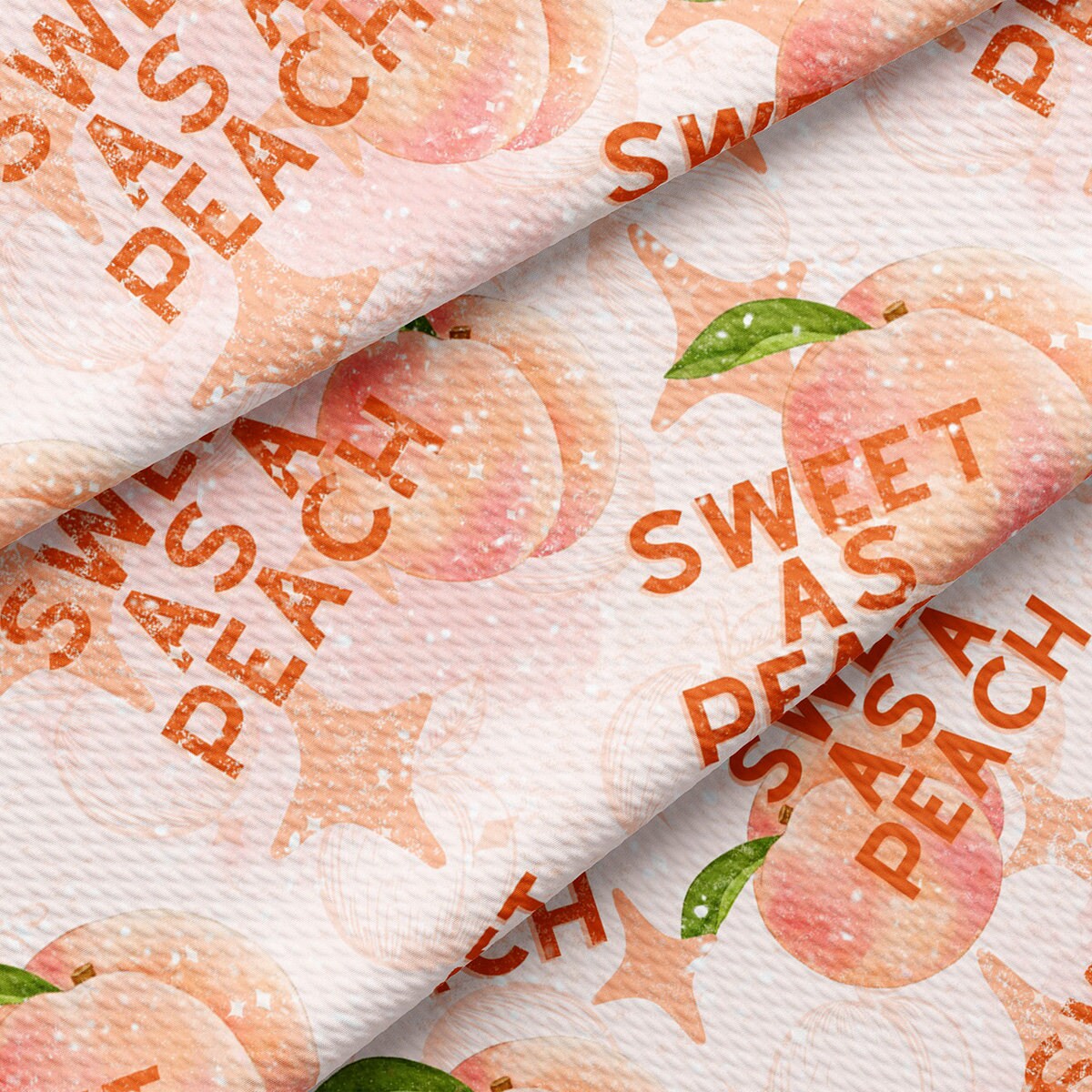 Peach Summer Bullet Textured Fabric AA1845