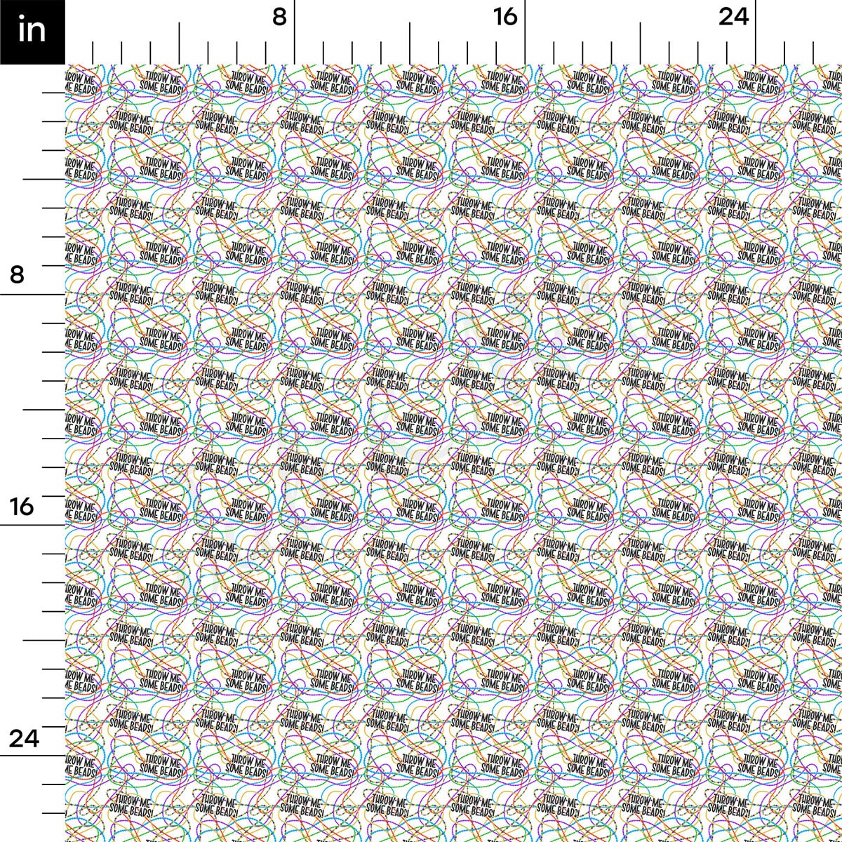 Mardi Gras Double Brushed Polyester Fabric DBP1847