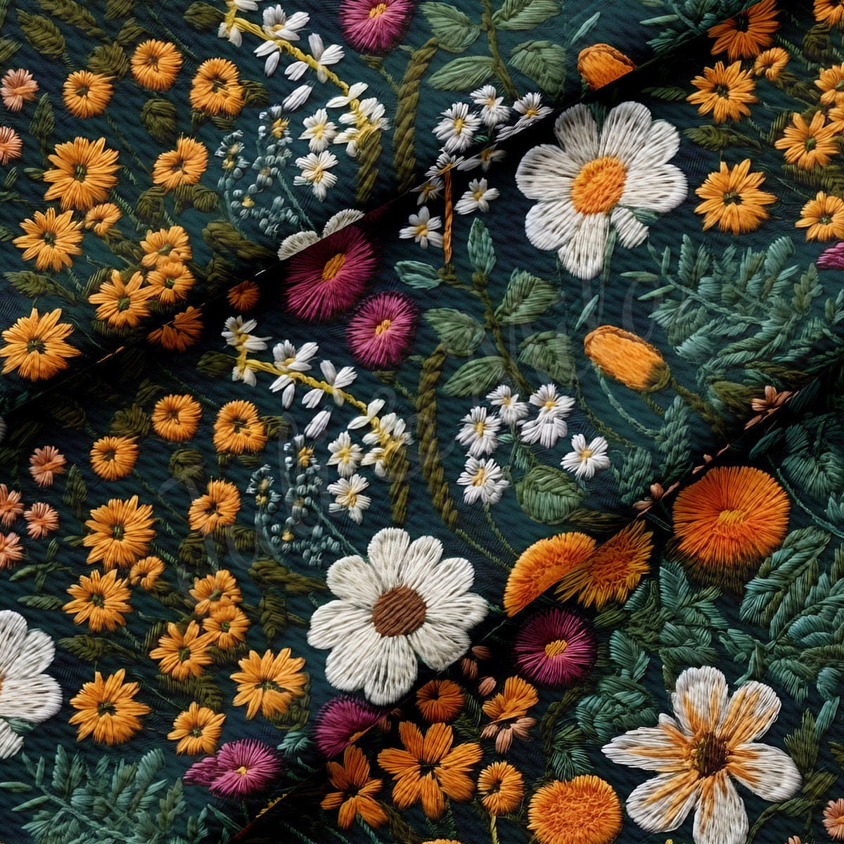 Embroidery Printed Liverpool Bullet Textured Fabric AA1785