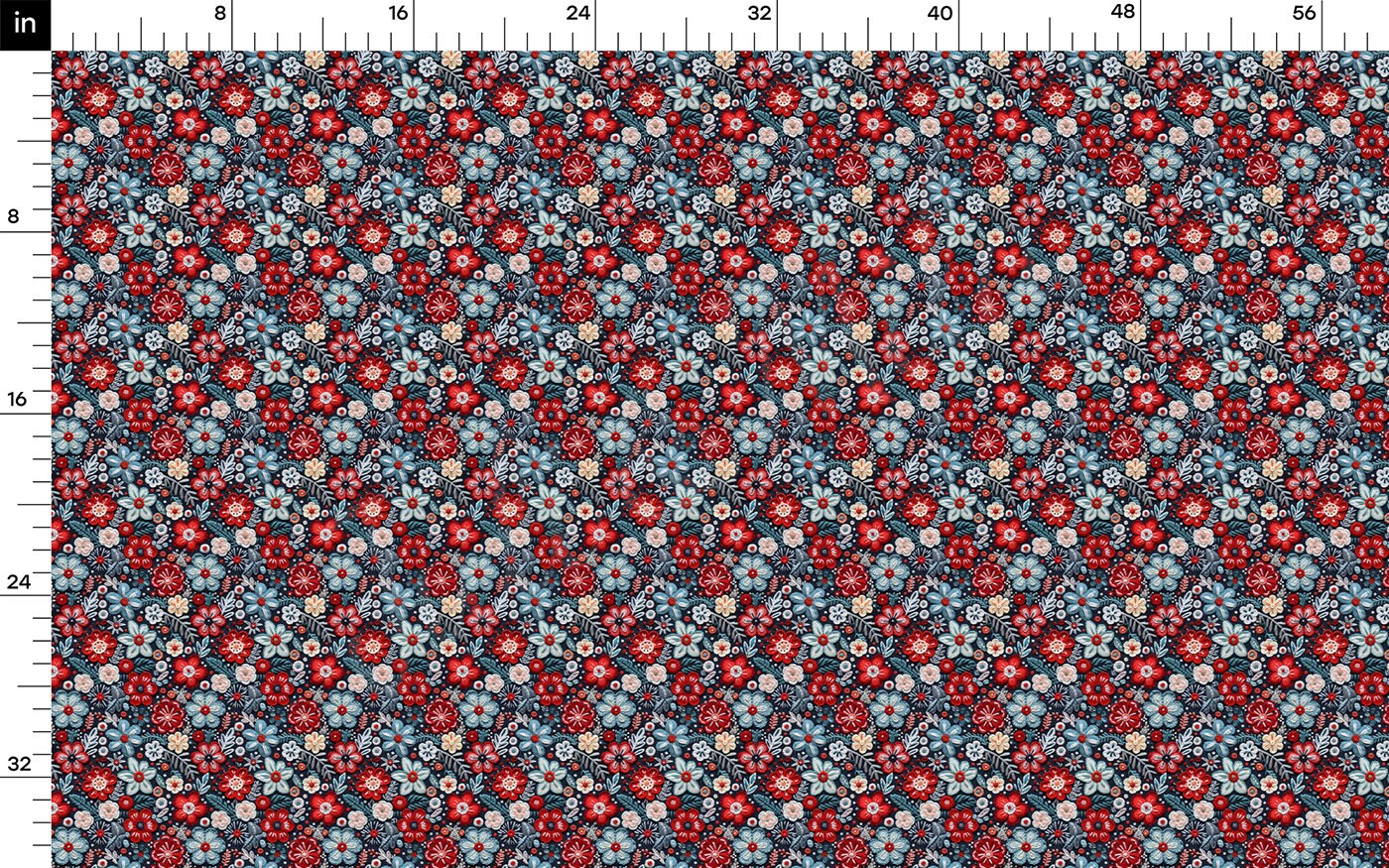 Embroidery Printed Liverpool Bullet Textured Fabric AA1791