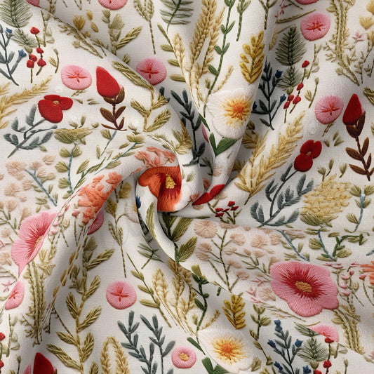 Double Brushed Polyester Fabric DBP1788 Embroidery