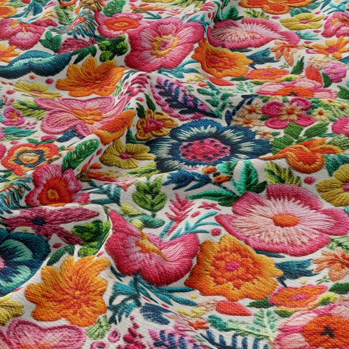 Embroidery Rib Knit Fabric RBK1801