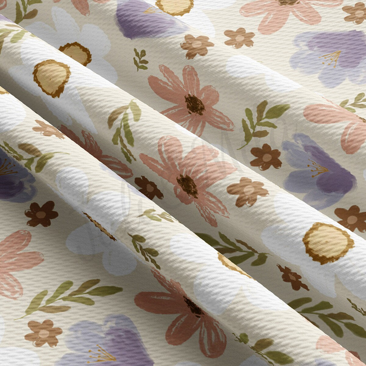 Floral Bullet Textured Fabric AA1825