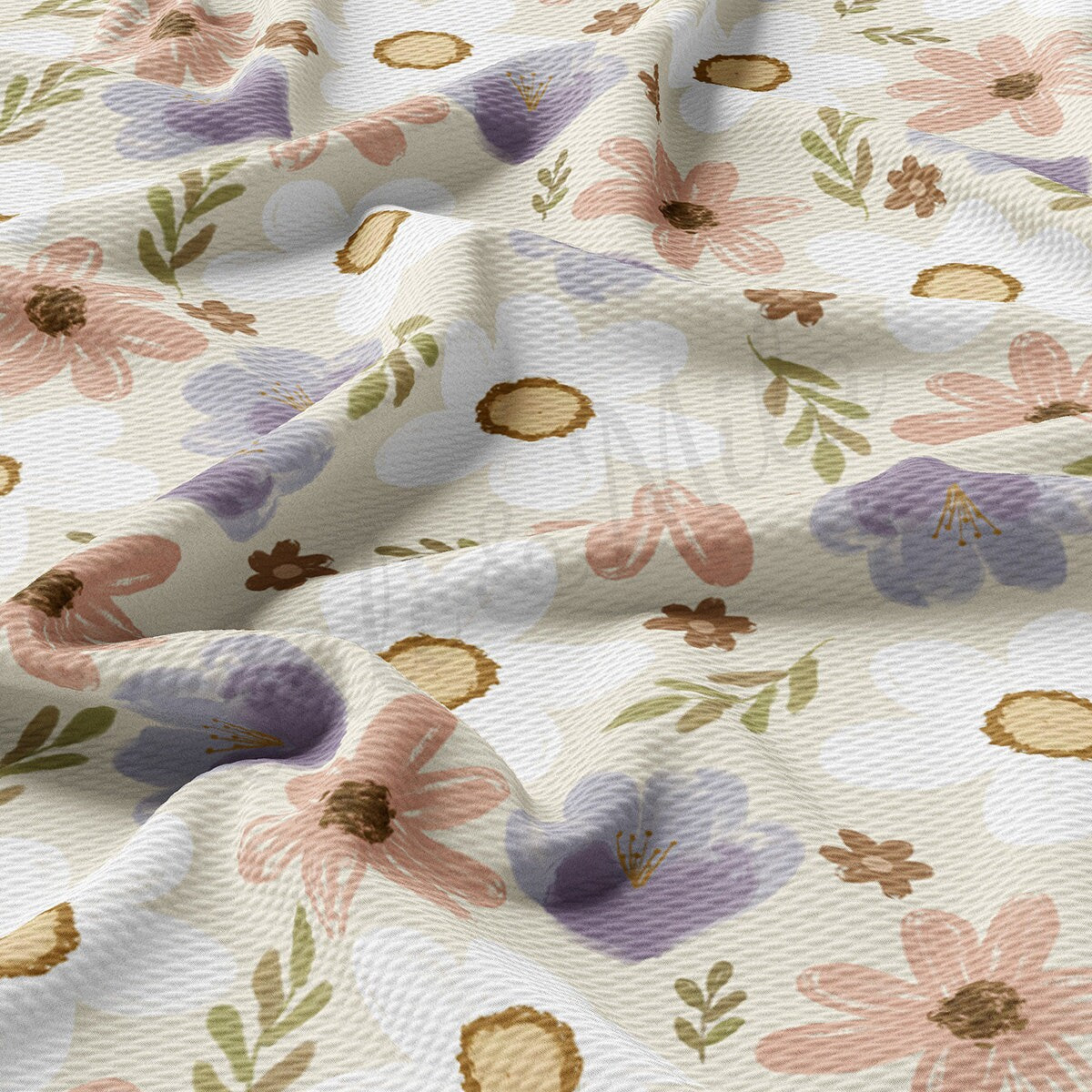 Floral Bullet Textured Fabric AA1825