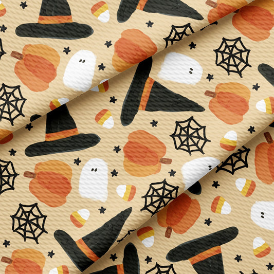 Autumn Fall Halloween Bullet Textured Fabric AA1829