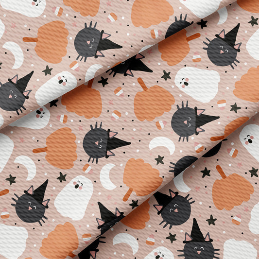 Autumn Fall Halloween Bullet Textured Fabric AA1830