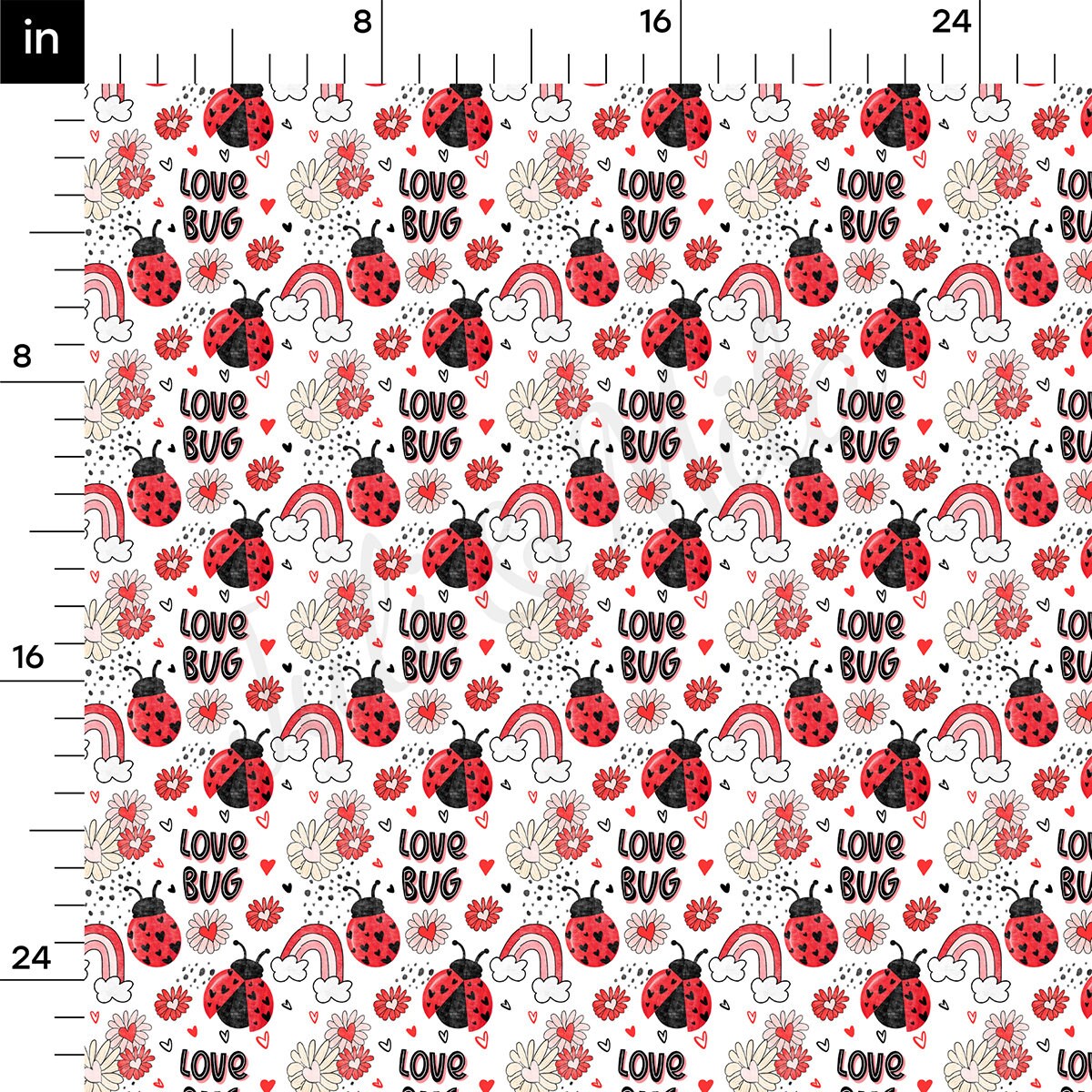 Love Bug Bullet Fabric AA1833