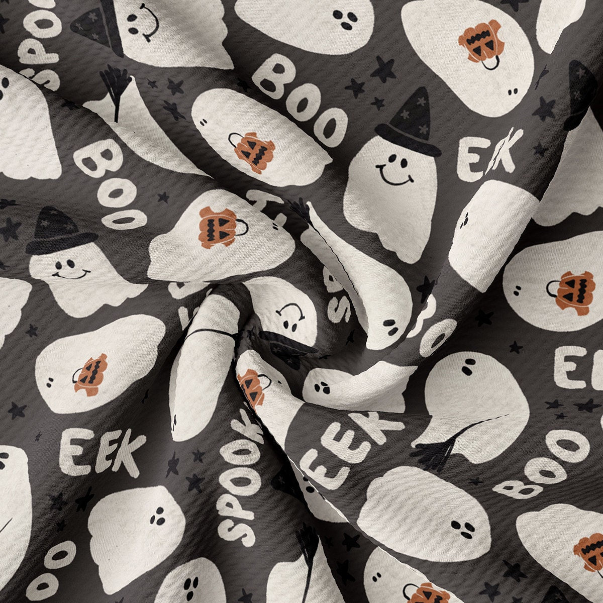 Autumn Fall Halloween Bullet Textured Fabric AA1843