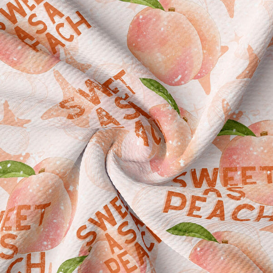 Peach Summer Bullet Textured Fabric AA1845