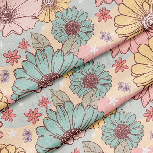 100% Cotton Fabric flower CTN1637