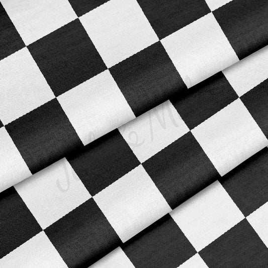 100% Cotton Fabric By the Yard Printed in USA Cotton Sateen - Cotton chess