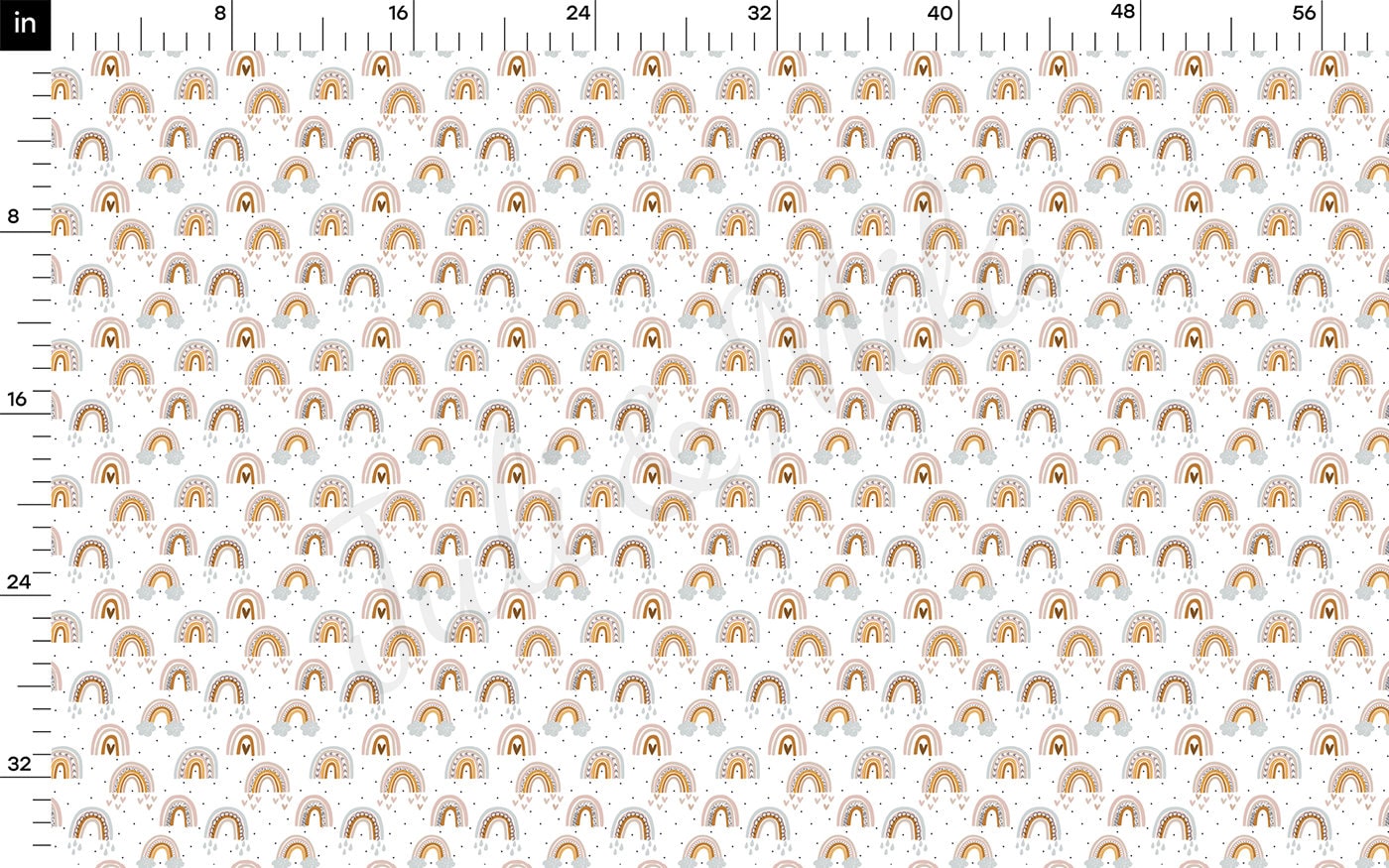 100% Cotton Fabric rainbows CTNRainbow6