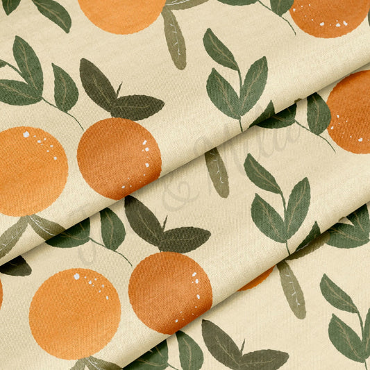 100% Cotton Fabric orange CTNorange4