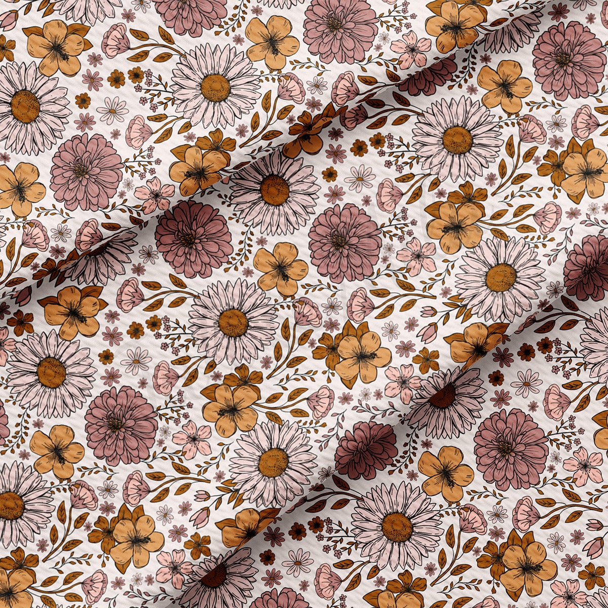 Bullet Textured Fabric floral AA1864