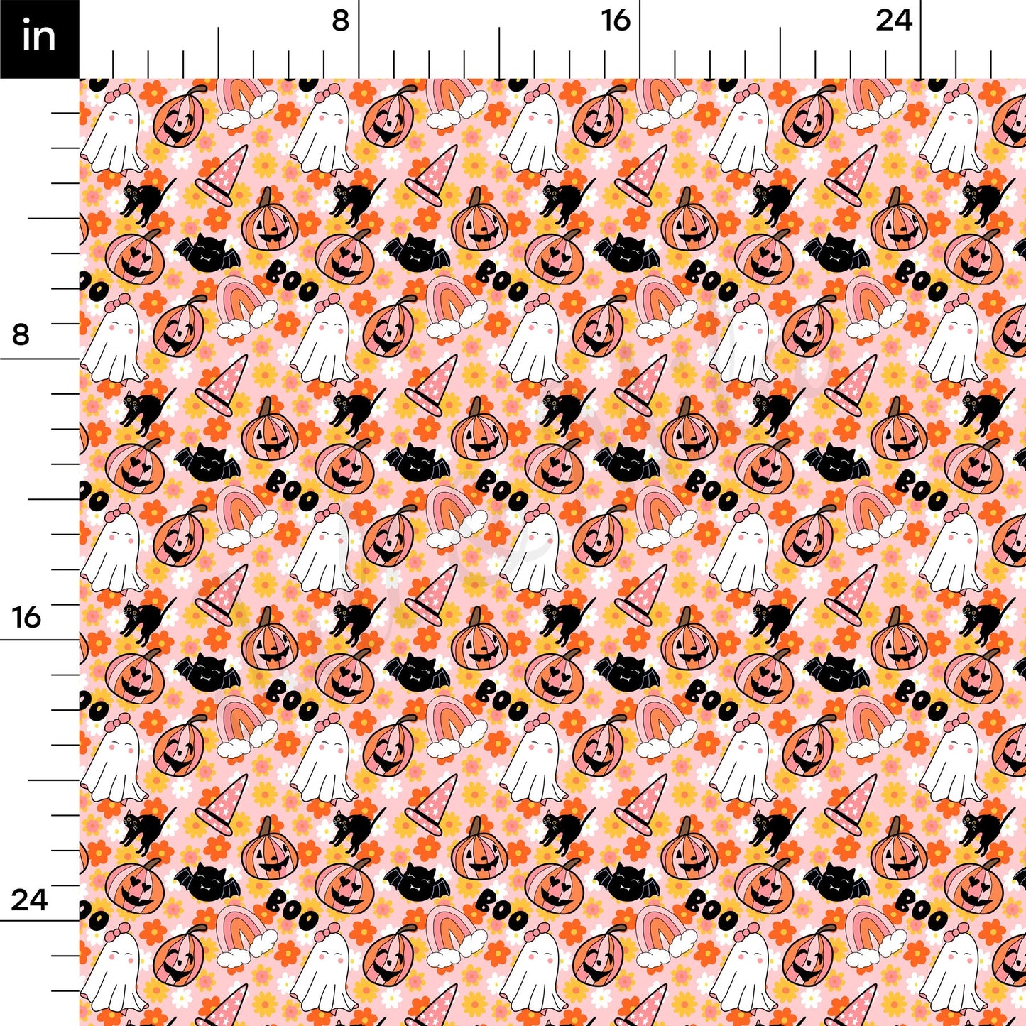 100% Cotton Fabric By the Yard Printed in USA Cotton Sateen - Cotton Halloween Fall Pumpkins СTN1865