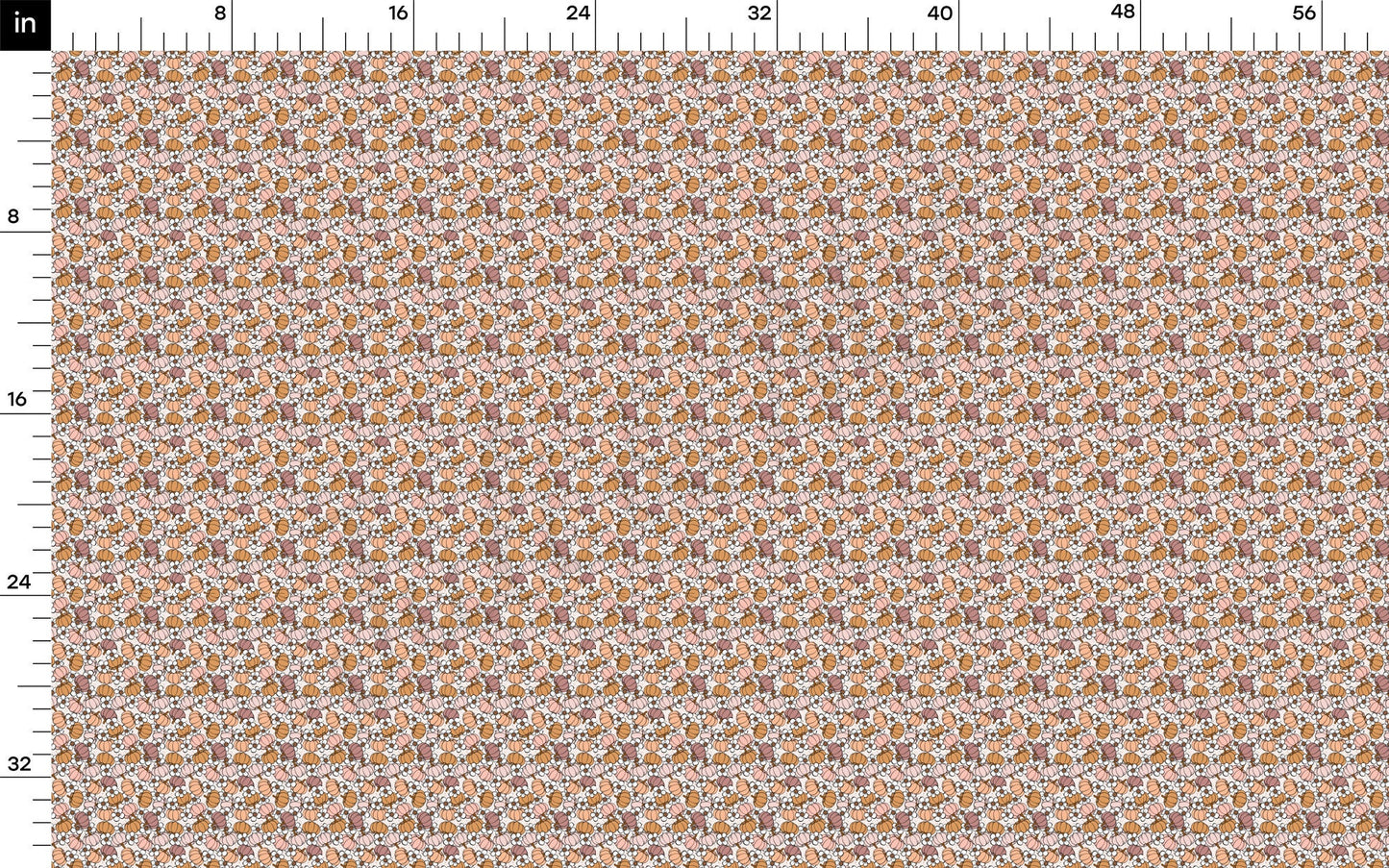 100% Cotton Fabric By the Yard Printed in USA Cotton Sateen - Cotton Halloween Fall Pumpkins СTN1866