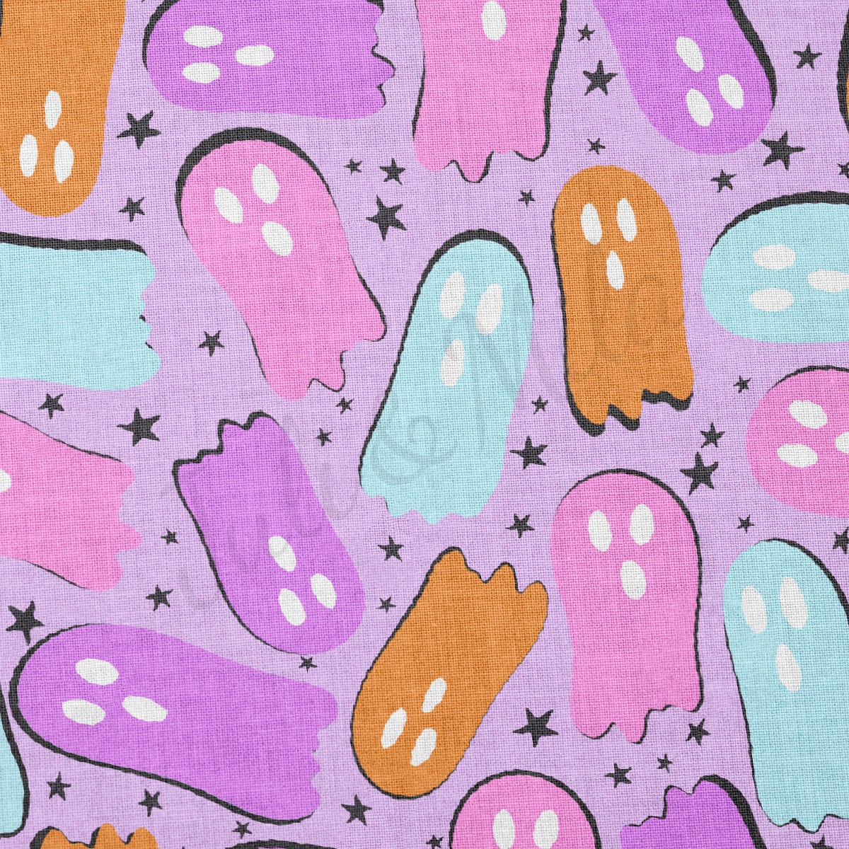 100% Cotton Fabric By the Yard Printed in USA Cotton Sateen - Cotton Halloween СTN1868