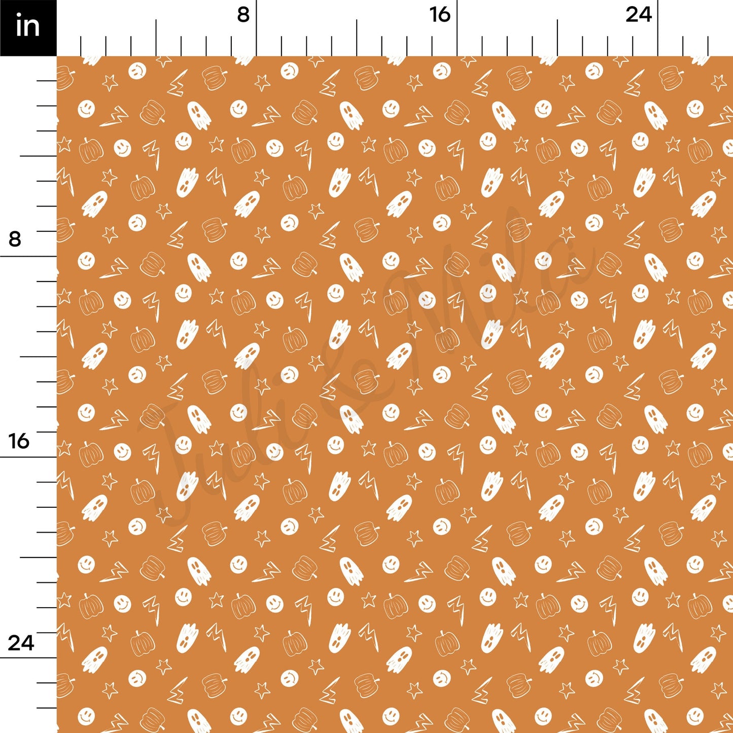 100% Cotton Fabric By the Yard Printed in USA Cotton Sateen - Cotton Halloween СTN1877