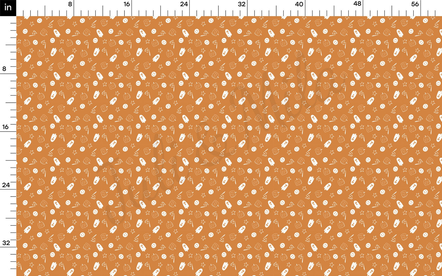 100% Cotton Fabric By the Yard Printed in USA Cotton Sateen - Cotton Halloween СTN1877