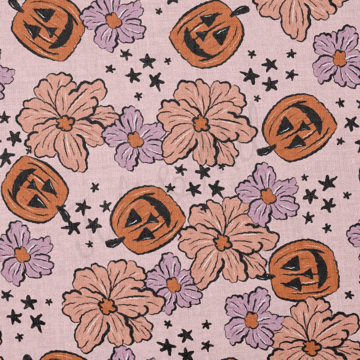 100% Cotton Fabric By the Yard Printed in USA Cotton Sateen - Cotton Halloween СTN1876