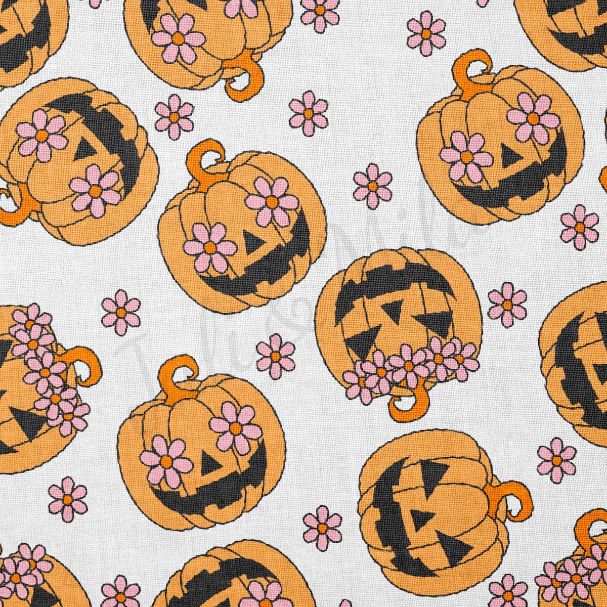 100% Cotton Fabric By the Yard Printed in USA Cotton Sateen - Cotton Halloween СTN1886